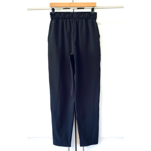 Lululemon Keep Moving Pant High Rise Tapered Jogger Black Trouser Size 6 - Picture 2 of 8